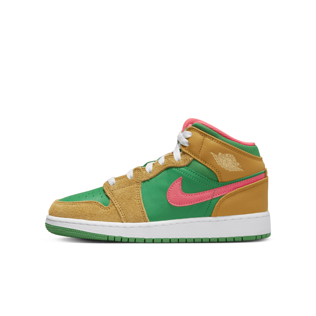 Air Jordan 1 Mid SE GS 'Wheat Watermelon' DX4365-700