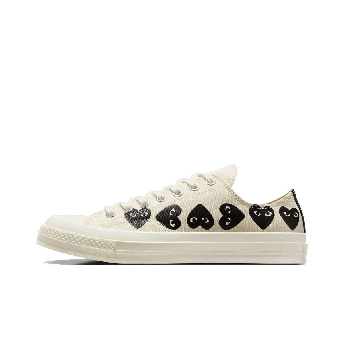 Comme des Garçons PLAY x Converse Chuck 70 Low 'White Multi Heart' A08150C