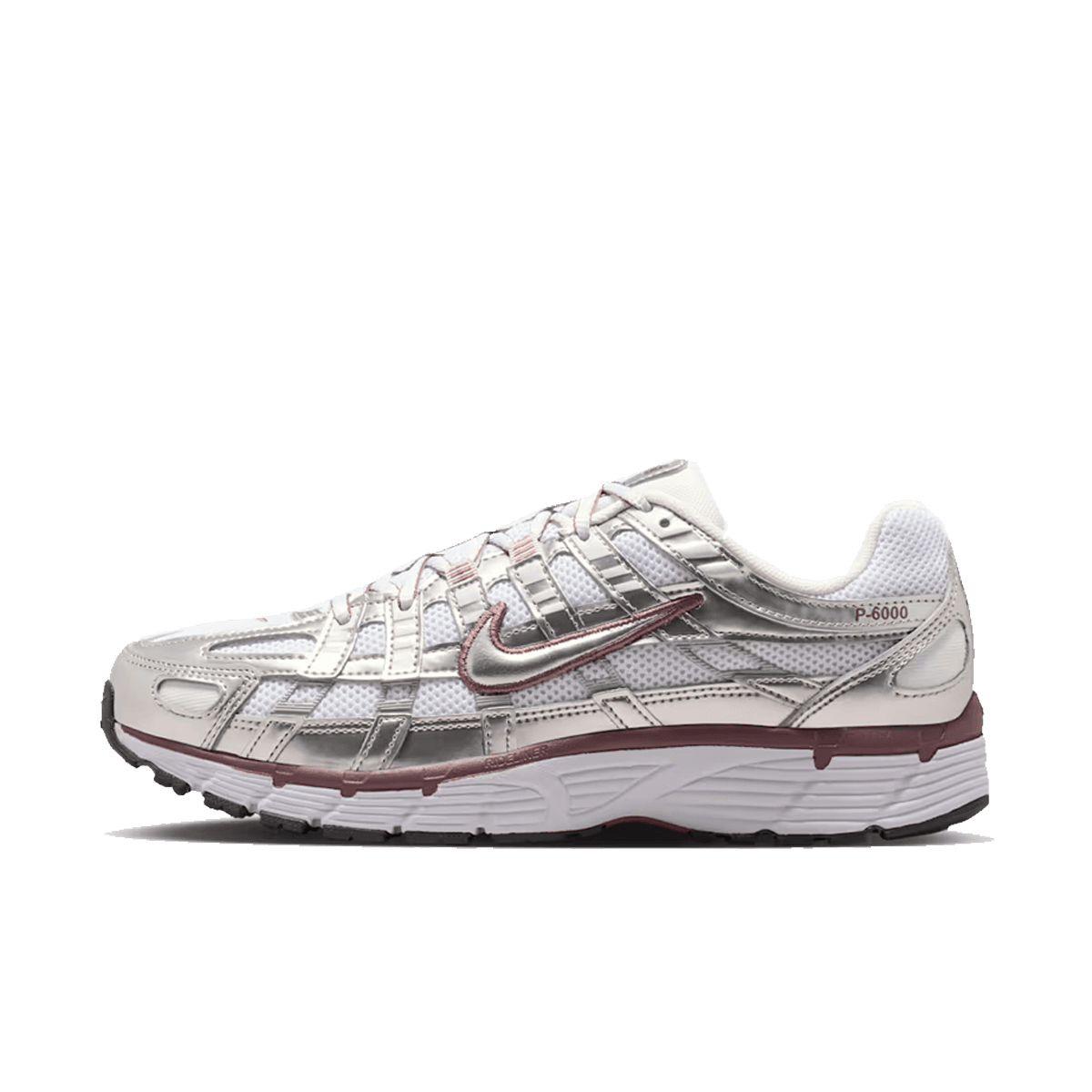 Nike P-6000 WMNS 'White & Metallic Silver'