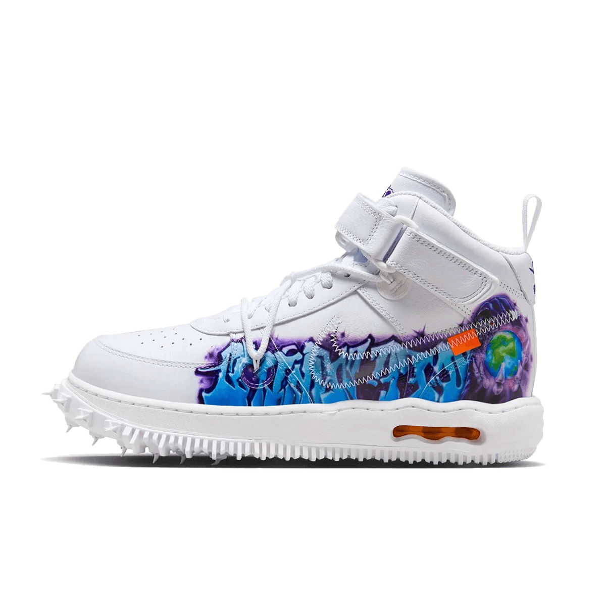 Off-White x Nike Air Force 1 Mid 'Graffiti White' DR0500-100