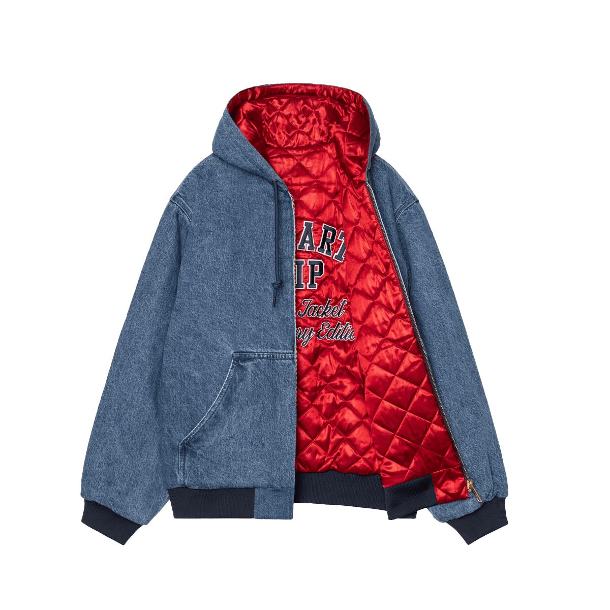 Carhartt OG Active Denim Jacket 'Blue & Stone Red' - 50th Anniversary Edition