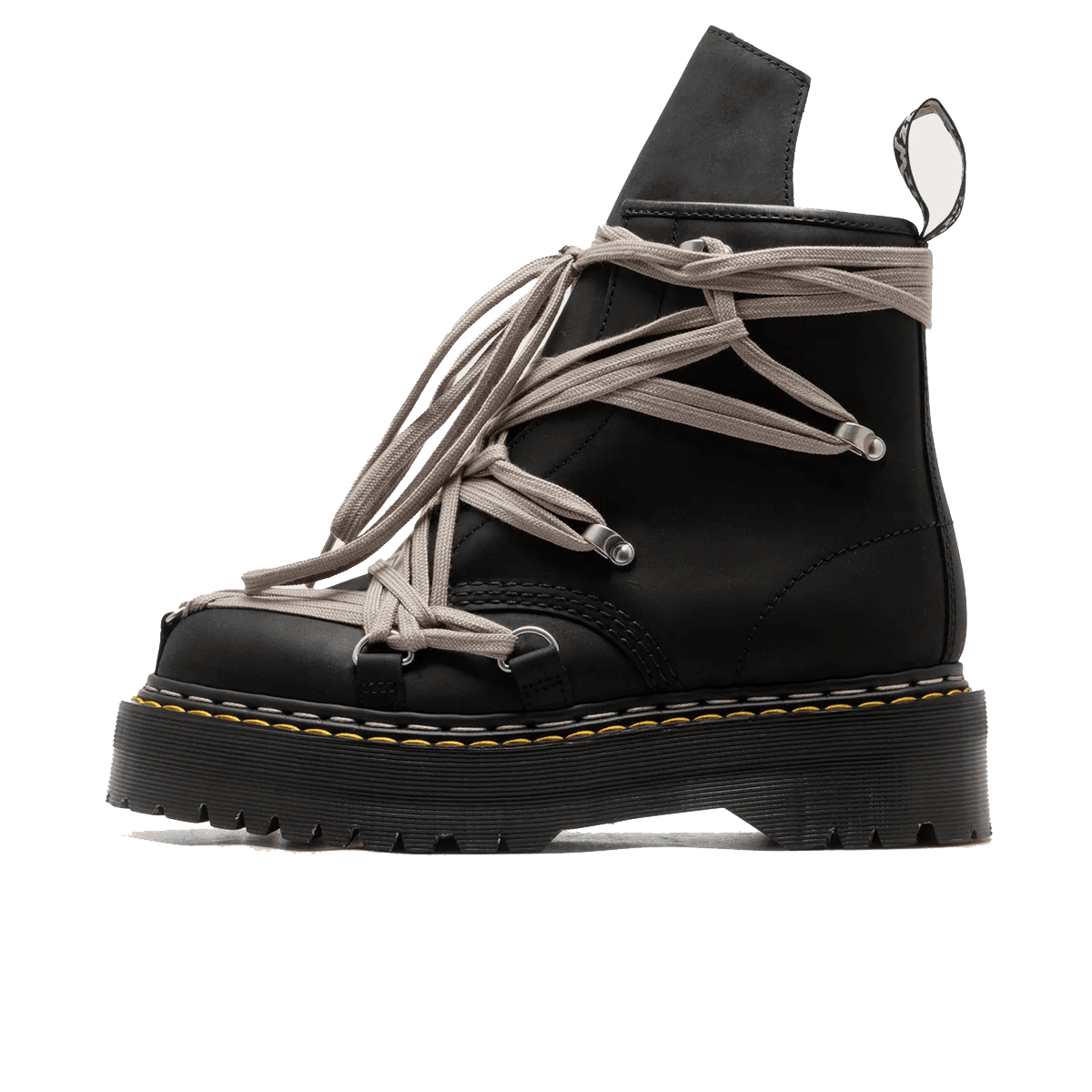 Rick Owens x Dr. Martens 1460 Quad Sole Megalace 'Black'