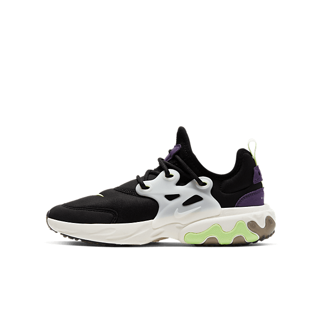 Nike React Presto Black Barely Volt (GS)