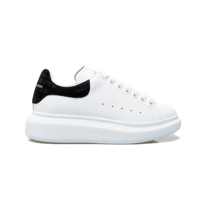 Alexander McQueen Oversized Black Embossed Suede Croco