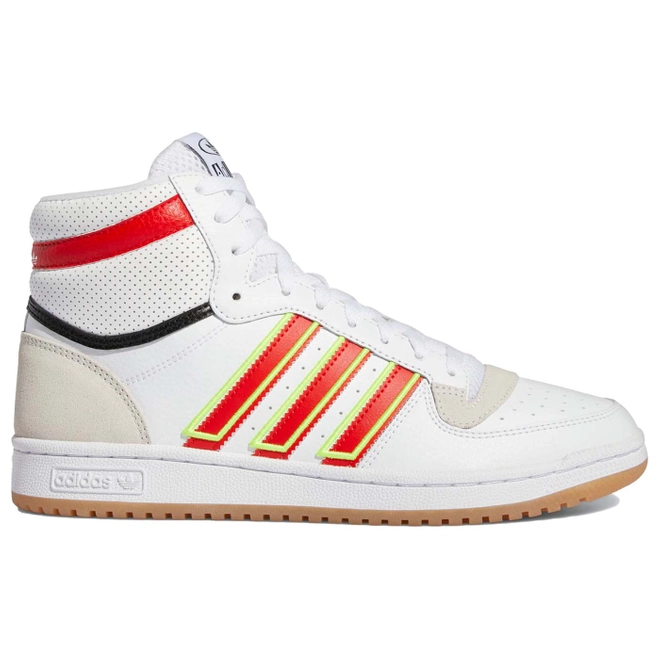 adidas Top Ten RB White Red Solar Yellow Gum