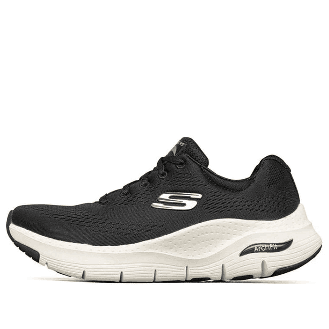 Skechers Arch Fit Black and White Marathon Running