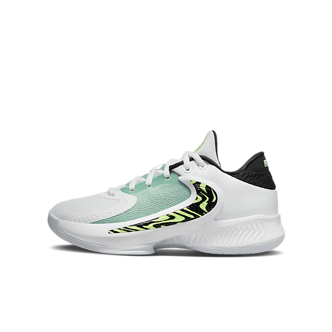 Kids Nike Freak 4 GS White Volt Basketball
