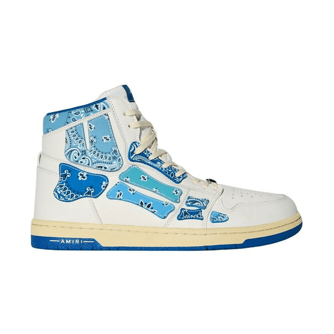 AMIRI White & Blue Skel Top Hi Bandana
