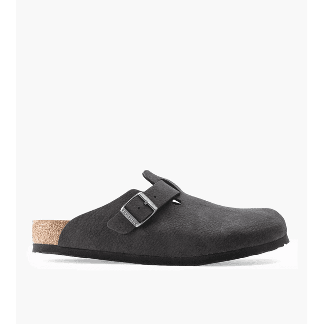 Birkenstock Boston SYN Desert Dust Black VEG Narrow