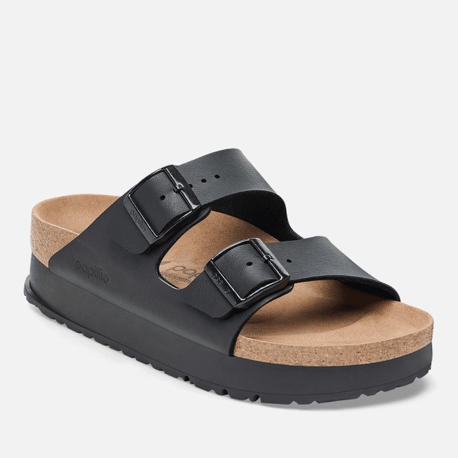 Birkenstock Papillio Arziona Slim Fit Flatform Black