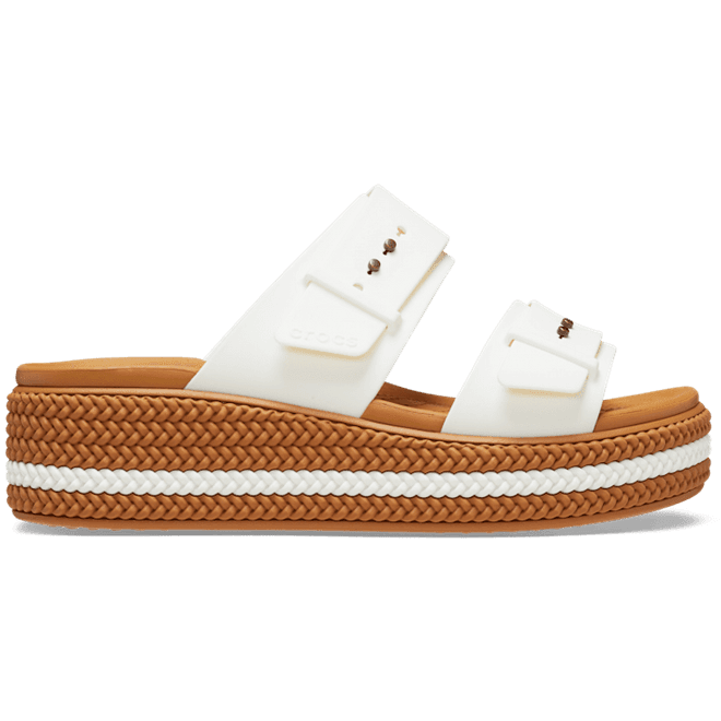 Crocs Brooklyn Woven Buckle SandalChalk