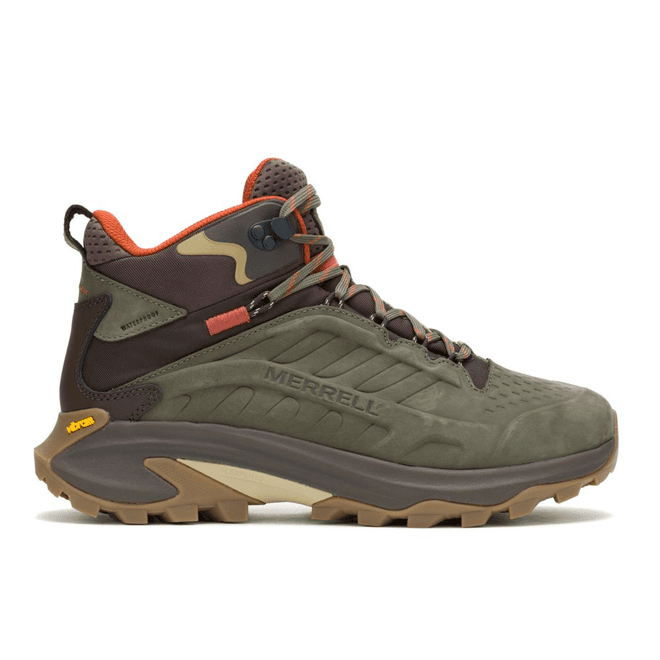 Merrell Moab Speed 2 Leather Mid Waterproof Olive