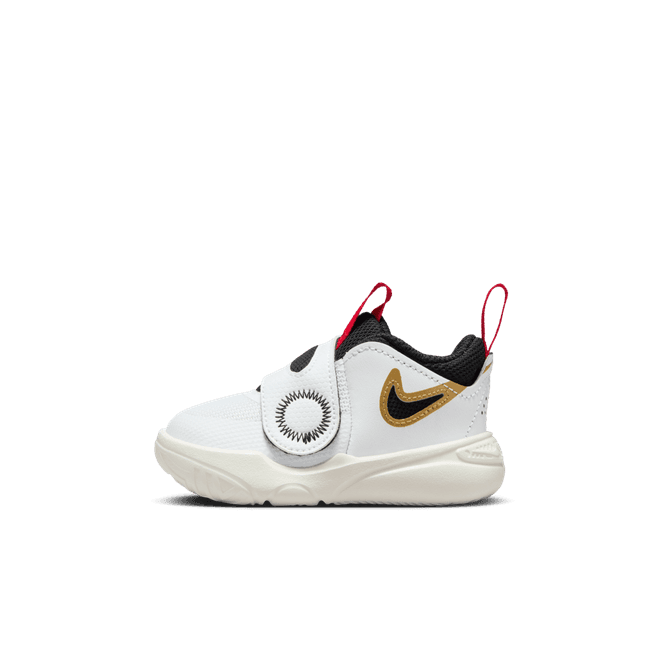 Nike Team Hustle D11 TD 'White Gold University Red'