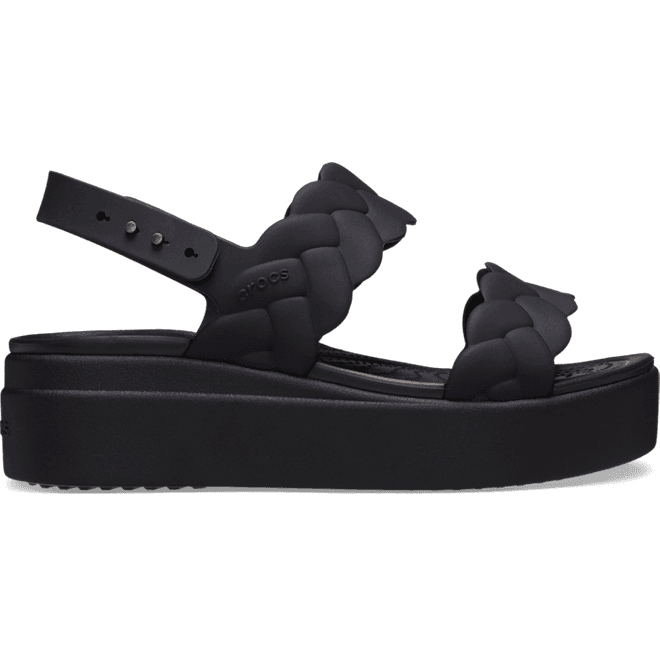 Crocs Brooklyn Woven Low SandalBlack / Black