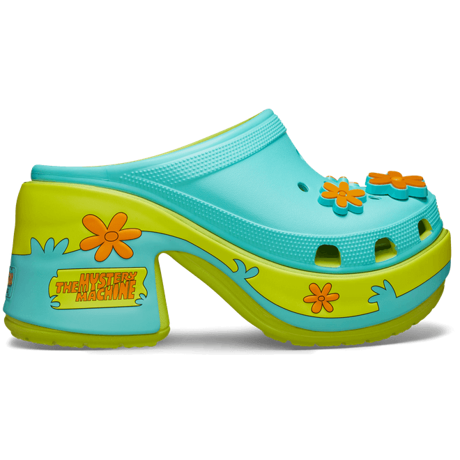 Crocs Unisex Scooby Doo Siren Clogs Lime Punch
