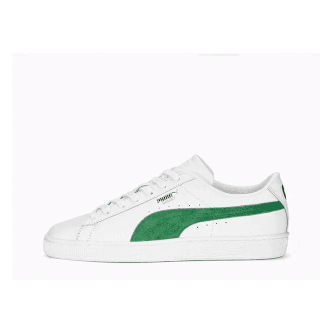 Puma Basket Classic White Green Brand New
