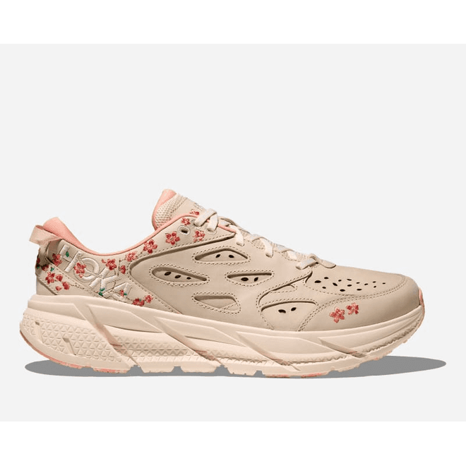 HOKA Vibrant Bloom Clifton L Lifestyle Vanilla