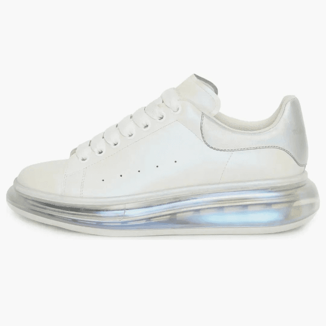 Alexander Mcqueen Oversized Clear Sole White Pearl