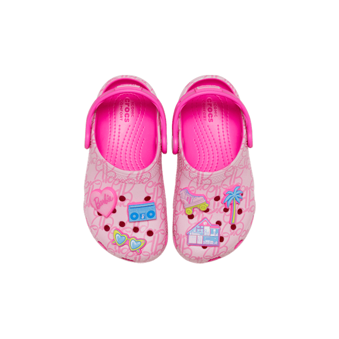 Crocs Kids Toddler Mattel Pink Barbie Classic Clogs Multi