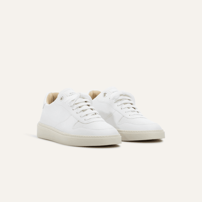Mason Garments Mason Garments Men's & Women's Trainer Como Leather White