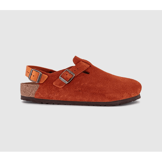 Birkenstock Tokio Rust Brown Suede