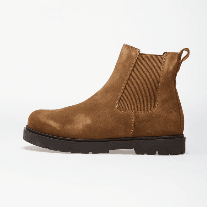 Birkenstock Highwood Slip On Men Suede Leather Dark Tea