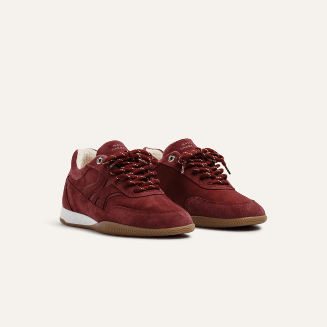 Mason Garments Mason Garments Men's & Women's Trainer Maranello Suede Bordo