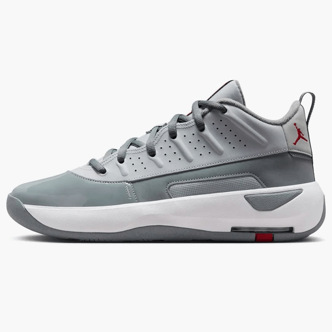 Jordan Max Aura 7 Wolf Grey Varsity Red