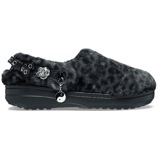 Crocs Classic Unfurgettable Leopard Clogs Black